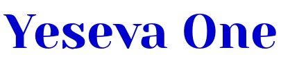 Yeseva One フォント